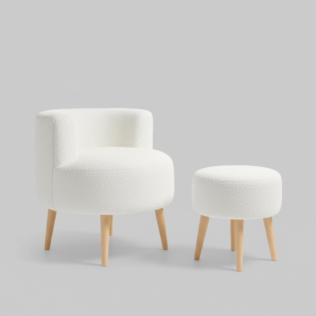 Çay Seti Tekli Koltuk ve Puf Takımı